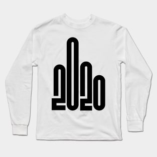 2020 Logo Aesthetic Middle Finger Humorous Science Teachers Long Sleeve T-Shirt